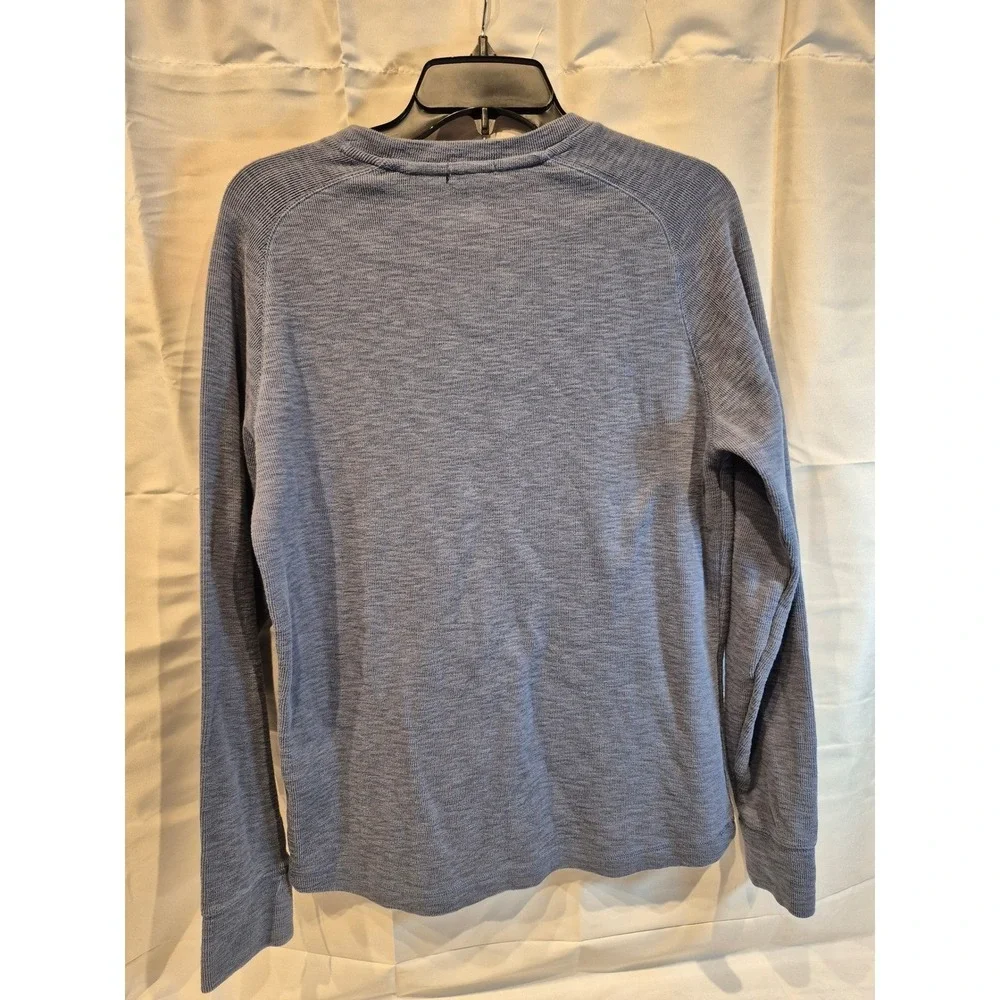 Banana Republic‎ Mens Blue Heathered Raglan Crewneck Sweater Small